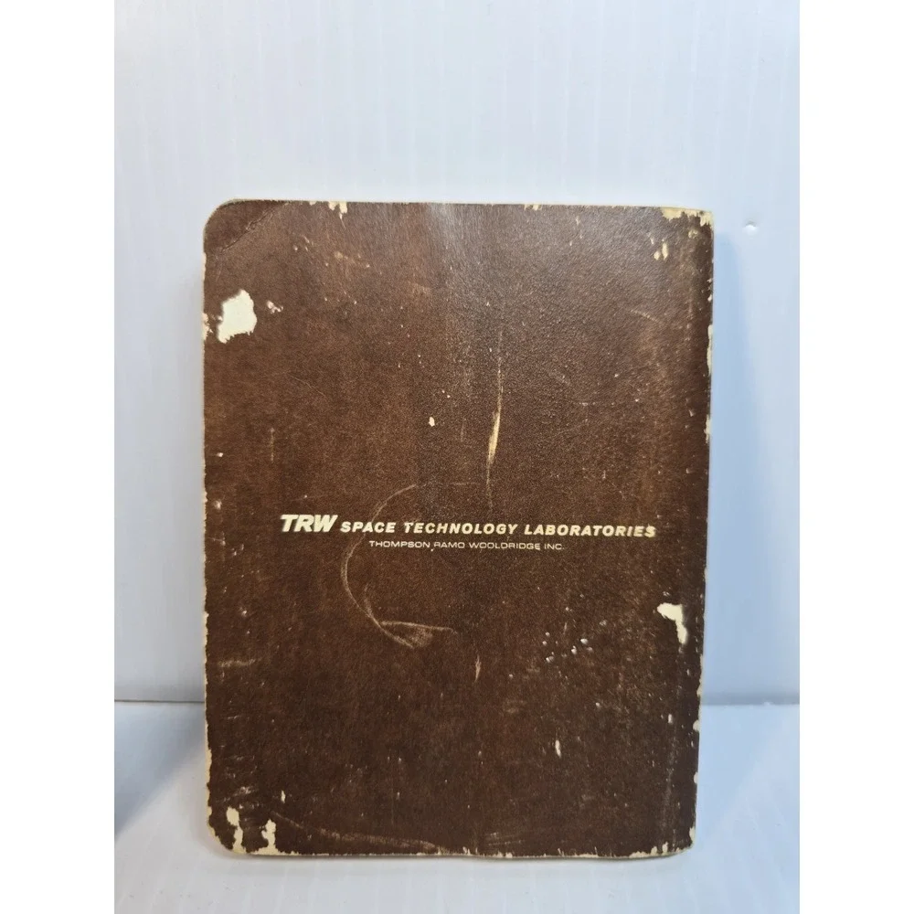 1965 TRW Space‎ Data Pocket Handbook W/ Range Operations Tech Training Card